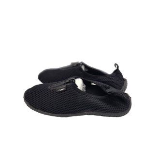 Wave Runner Mesh Water Shoes Black Zip  Womens Size 8